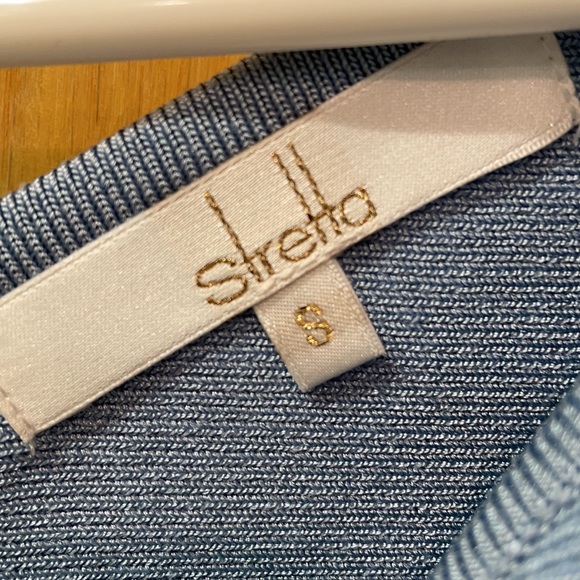 Streta Sky Blue One Shoulder Gown - Picture 5 of 5